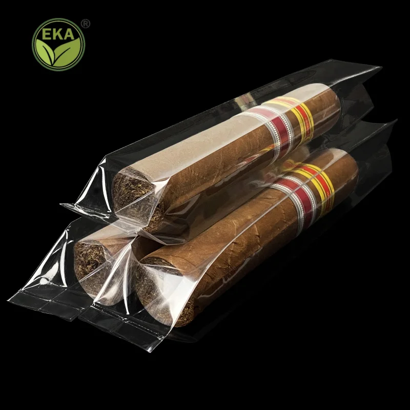 225 customized Custom Resealable Cigar Grabba Leaf Pouch Bag Ziplock Cigar Bags Cellophane Bag Cigar