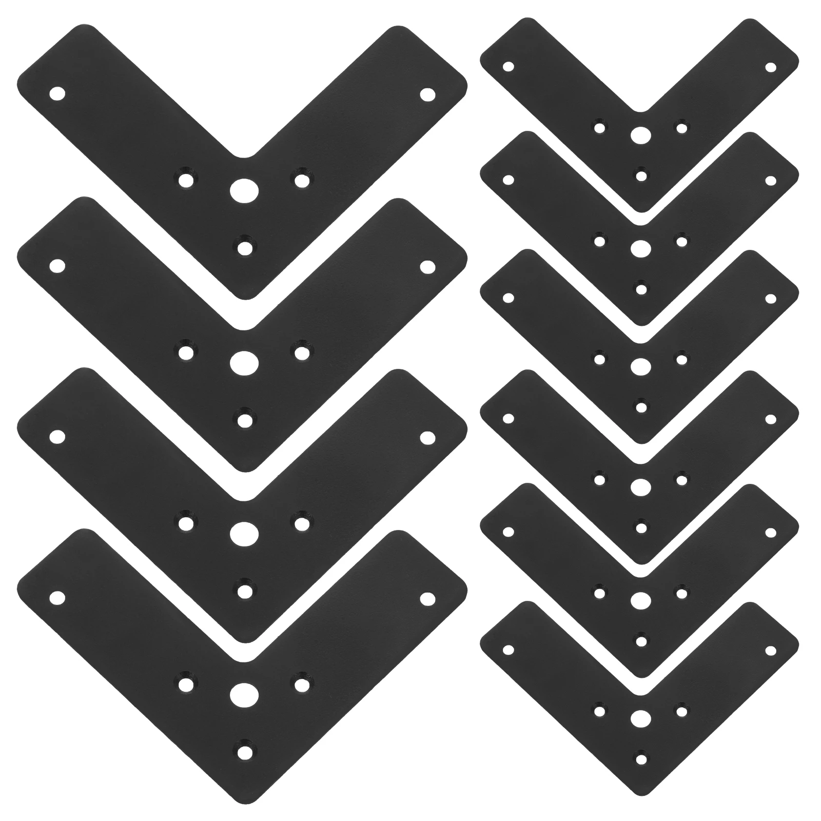 

10pcs Stainless Steel L Braces Corner Brackets Heavy Duty Angle Support For Furniture Shelves Beds Tables Chairs Wood