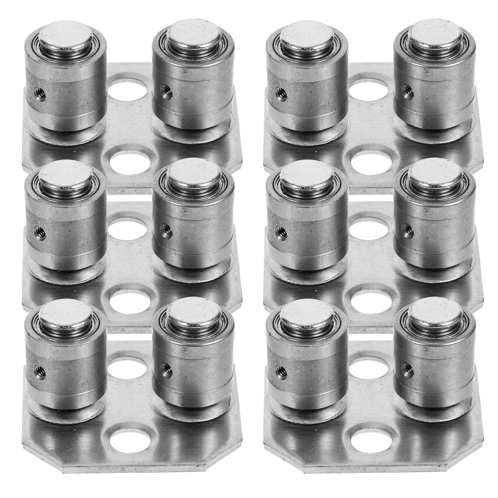 

6Pcs Sliding Door Floor Guide Heavy Duty Stainless Steel Smooth Operation Barn Door Track Hardware for Closet Glass Doors