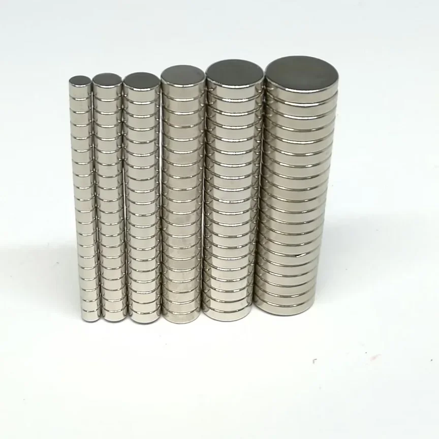 10 50PCS/LOT Disc Standard N52 NdFeB Magnet 3*2 4*2 5*2 6*2 8*2 10*2 Strong Permanent Neodymium Magnets 3x2 4x2 5x2 6x2 8x2 10x2