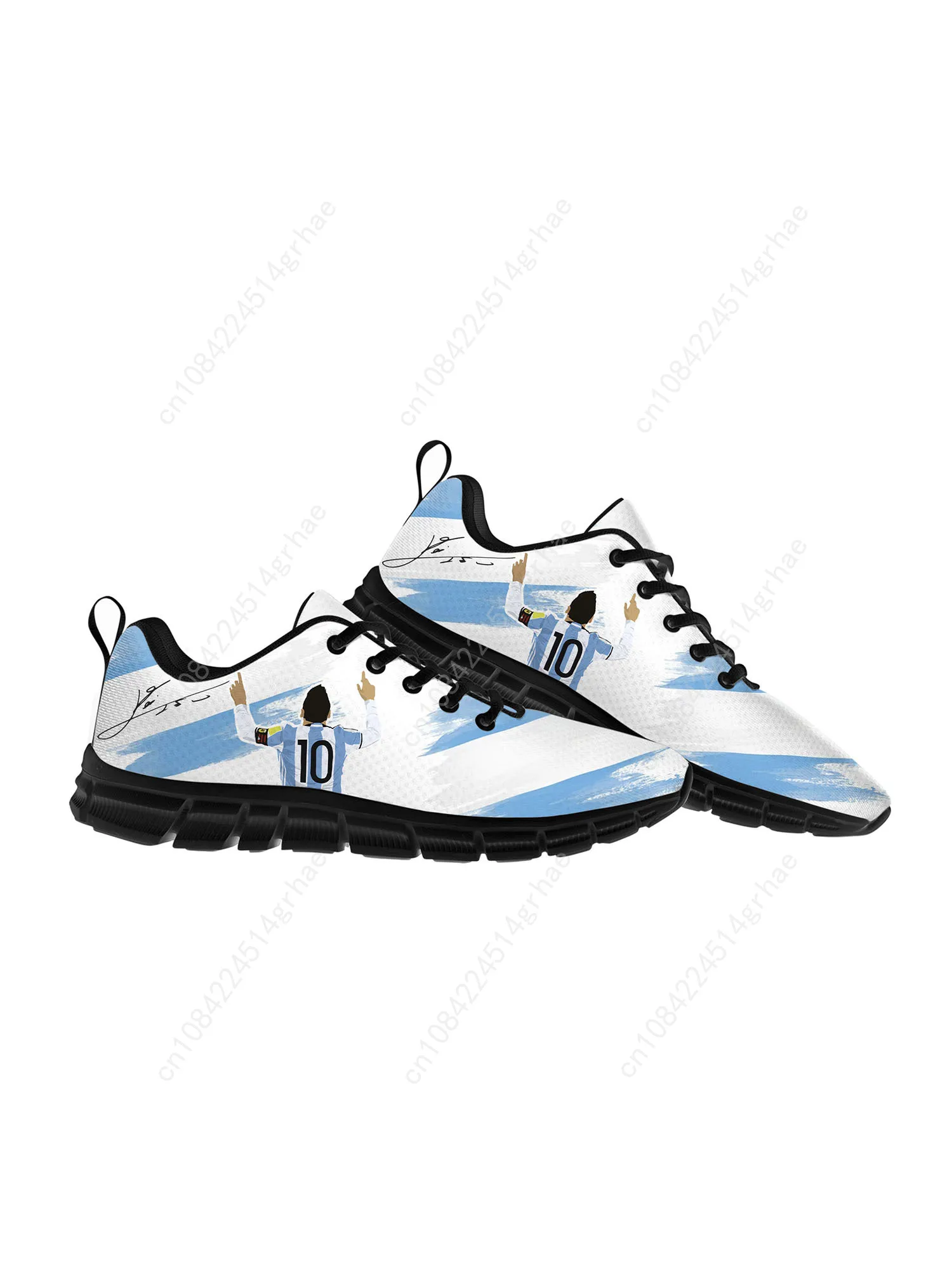 Miami Messi 10 Logo Argentina Sports Shoes Mens Womens Casual Sneakers Comfortable Custom Made Shoe High Quality Couple Shoes