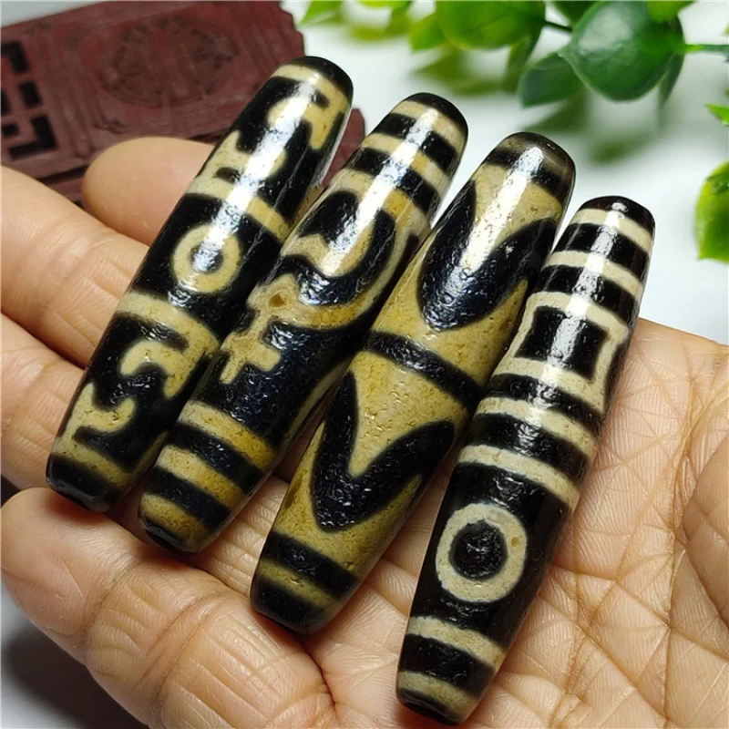 Tibetan-Style Weathering Agate One-Glance Mountain Tiger Teeth Aquarius Lotus Master World Tibet Beads Old Pulp Horseshoe Patter