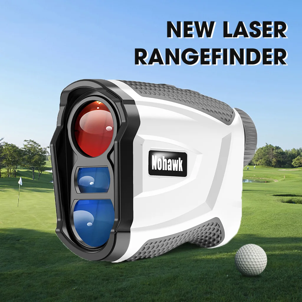 NOHAWK Hunting Rangefinder with TYPE-C Charge 1000M Multifunction Laser Range Finder 6X Magnification Distance/Angle/Speed/Scan