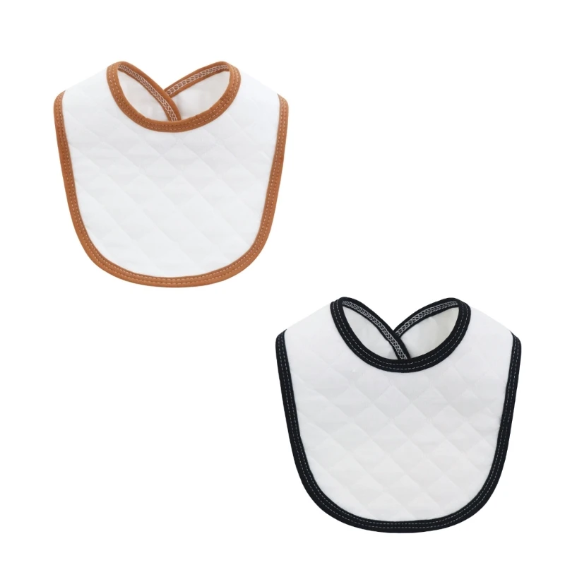 Bavaglini per neonati Bavaglini per sbavature in cotone tinta unita con bottone a pressione Asciugamano morbido e assorbente Bavaglini per neonati in cotone