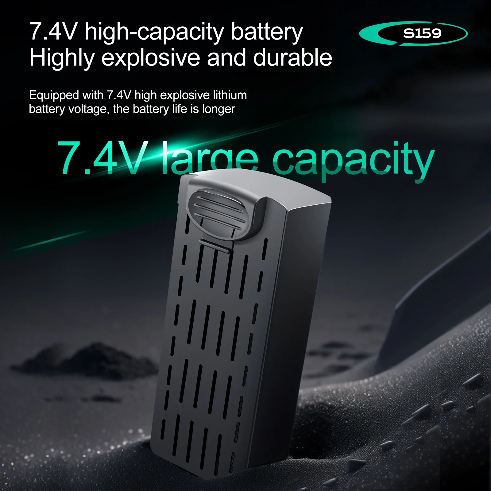 7.4V 2200mAH S159 Drones Battery Propeller Lithium Battery For S159 Remote Control Drones Spare Parts Accessories