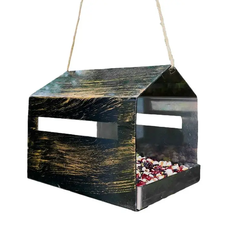 

Wild Bird Feeder Garden Bird Feeder Outdoor Garden Decoration Hangable Feeding House for Wildlife Yard Tree Porch Balcony Pond