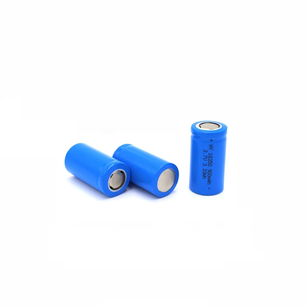 Rechargeable 18350 Lithium-Ion Battery 3.7V 900mAh High Capacity Long Cycle Load 900 times Full Charge in 1 Hour for Electronics