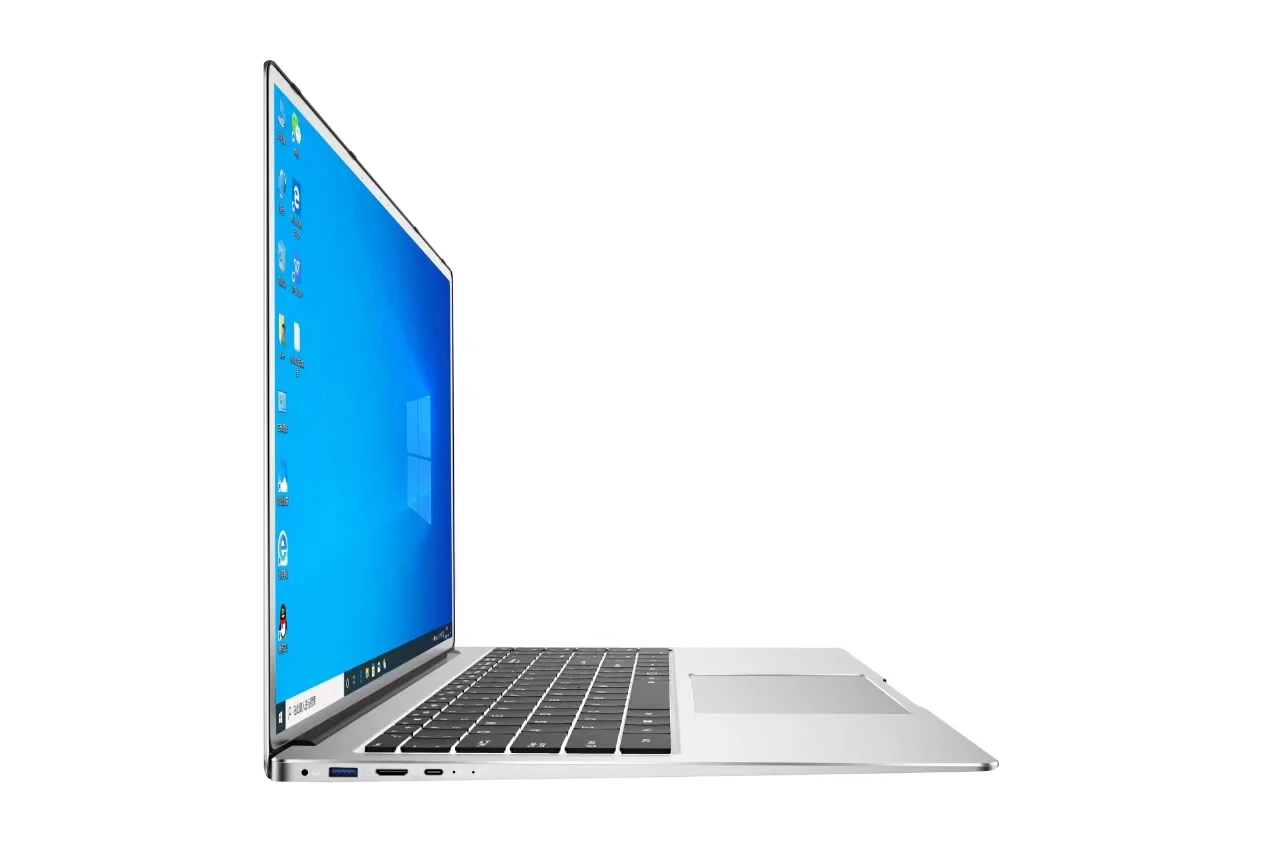 Yepo 15.6 Inch Intel I7 Laptop Werk En Studie 8Gb 16Gb Lpddr4 Ram, 256Gb/512Gb Ssd Computer Windows 11 Notebook Zilver