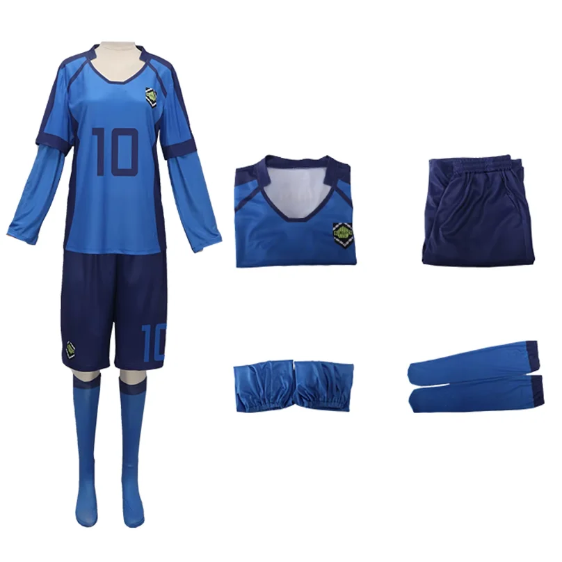 Anime Blue Cosplay Isagi Yoichi Cosplay Costume Football Jersey Chigiri Hyoma S… - Image 5