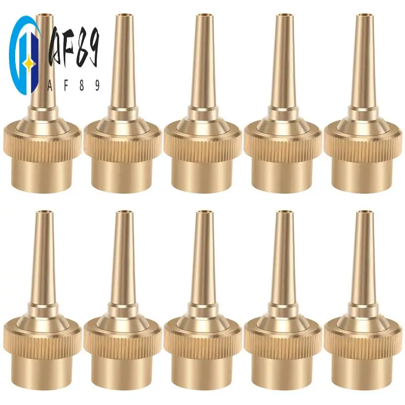 

AF89-10Pcs 1/2 Inch DN15 Brass Jet Straight Adjustable Fountain Water Spray Nozzles Pool Nozzles Garden Landscape Decoration Fou