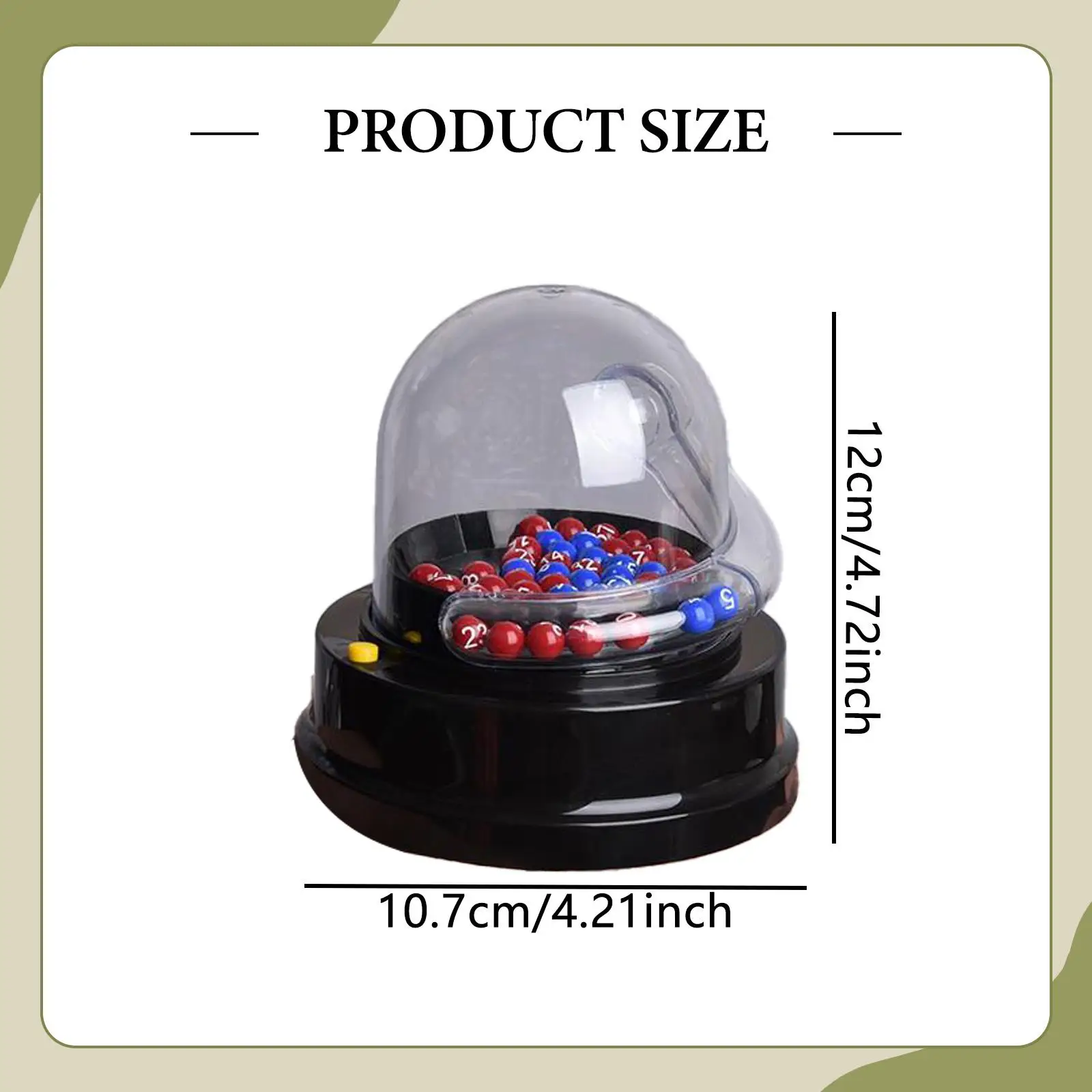2Pcs Electric Lottery Machines Vending Machine Toy Bingo Game with Balls Raffle Balls Machines for Restaurant KTV Carnivals Cafe