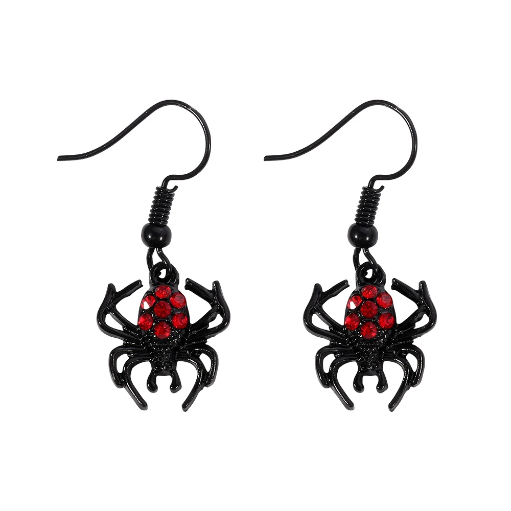 

Vintage Black Spider Earrings Creative Exquisite Ear Pendant Unique Jewelry Gift for Women Halloween Party Accessory