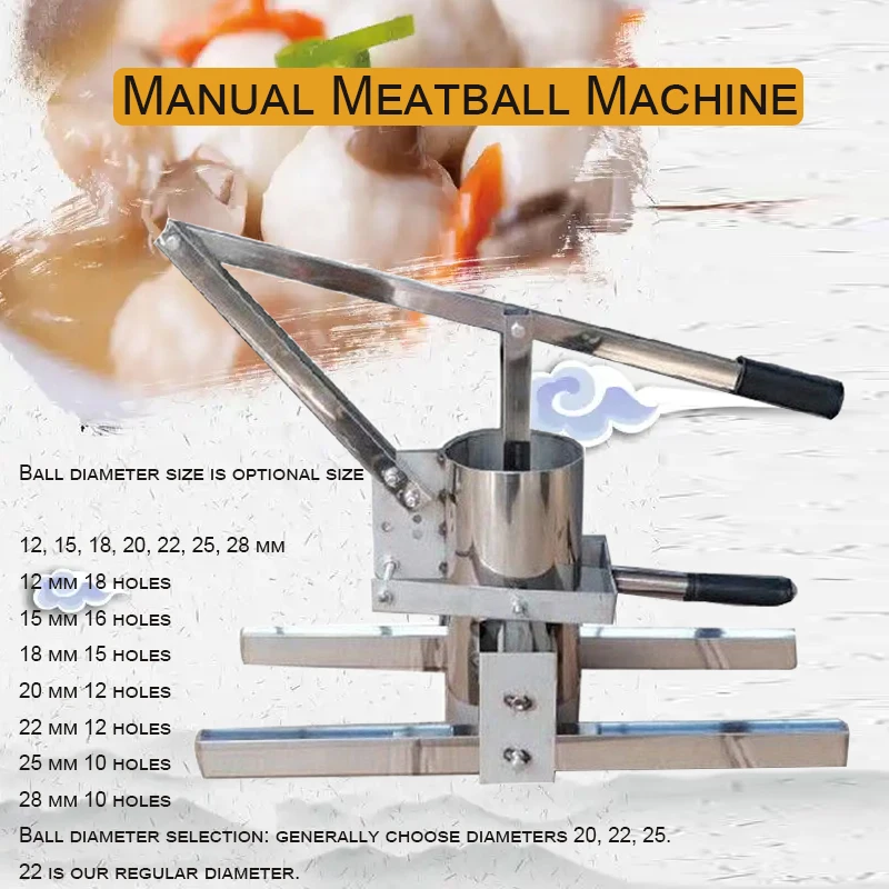Manual Meatball Machine Vegetable Ball Machine Meatball Processing Kitchen Meat Ball Machine