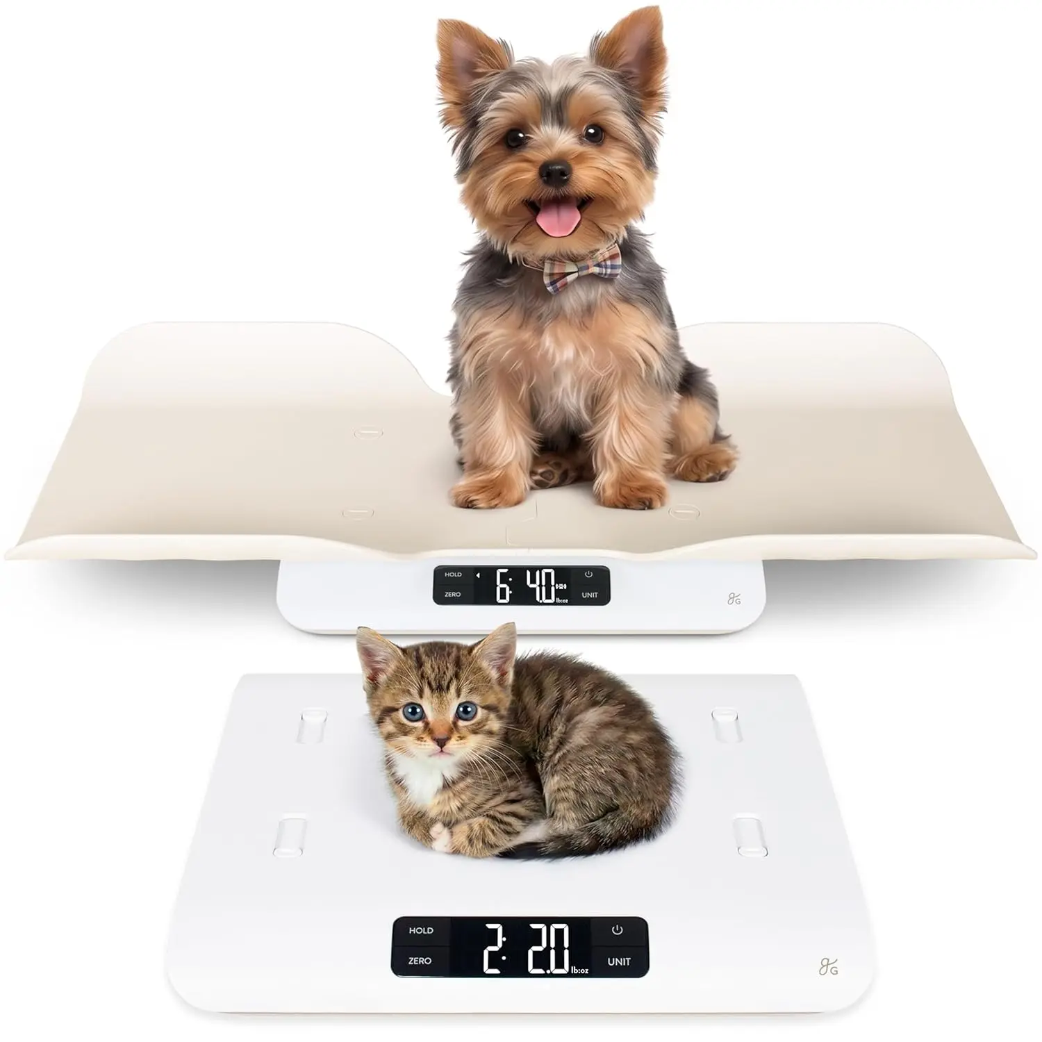 

Digital Pet Scale for Cats & Dogs with Wiggle-Proof Technology, 0.1 lb Precision, 44 lb Capacity for Kittens, Puppies & Small