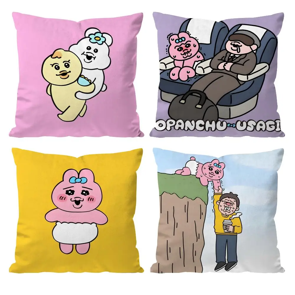 Opanchu Usagi Cushion Cover Pattern Printed Pillowcase for Living Room Sofa Cushion Cover & Bedroom Decor