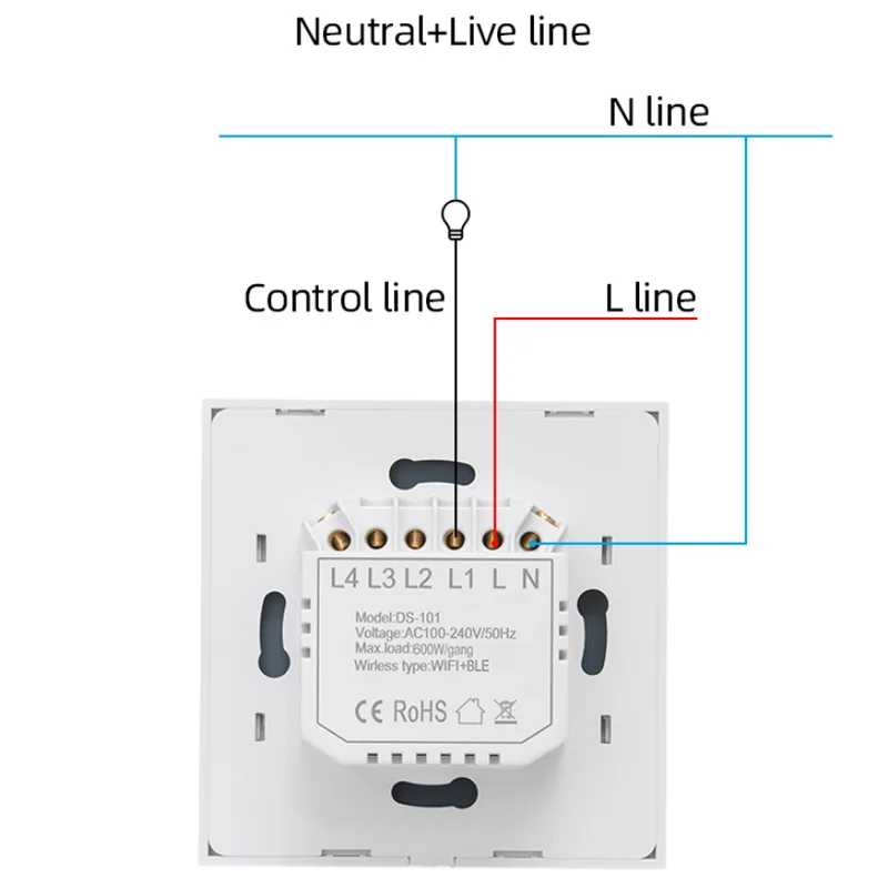 Tuya Smart Life Live & Neutral Wire Required Wifi Light Switch Home Automation Voice Remote Control By Alexa Google Assistant