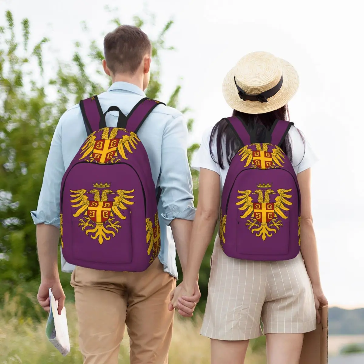 

Byzantium Coat Of Arms Emblem Backpack Student BookBag Kids School Bag Computer Shoulder Bags for Boys Girls