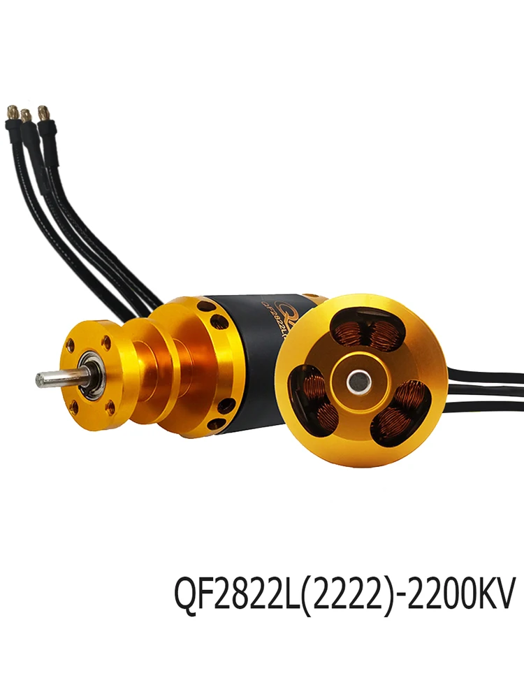 QX-MOTOR 64mm EDF 12 Blades Impeller Jet QF2822  Brushless Motor 3500KV 2400kv 4S  for RC Airplanes