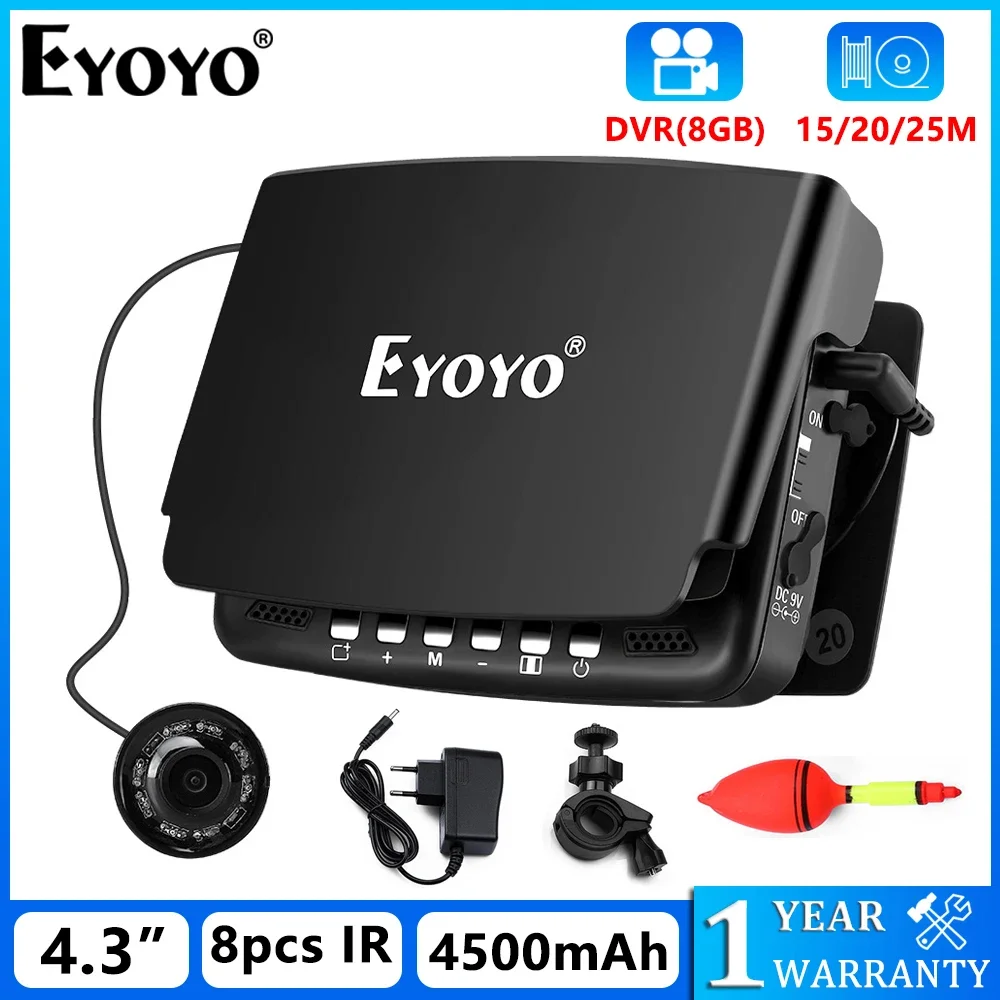 Eyoyo EF43A Underwater Fish Finder With DVR Function 4.3