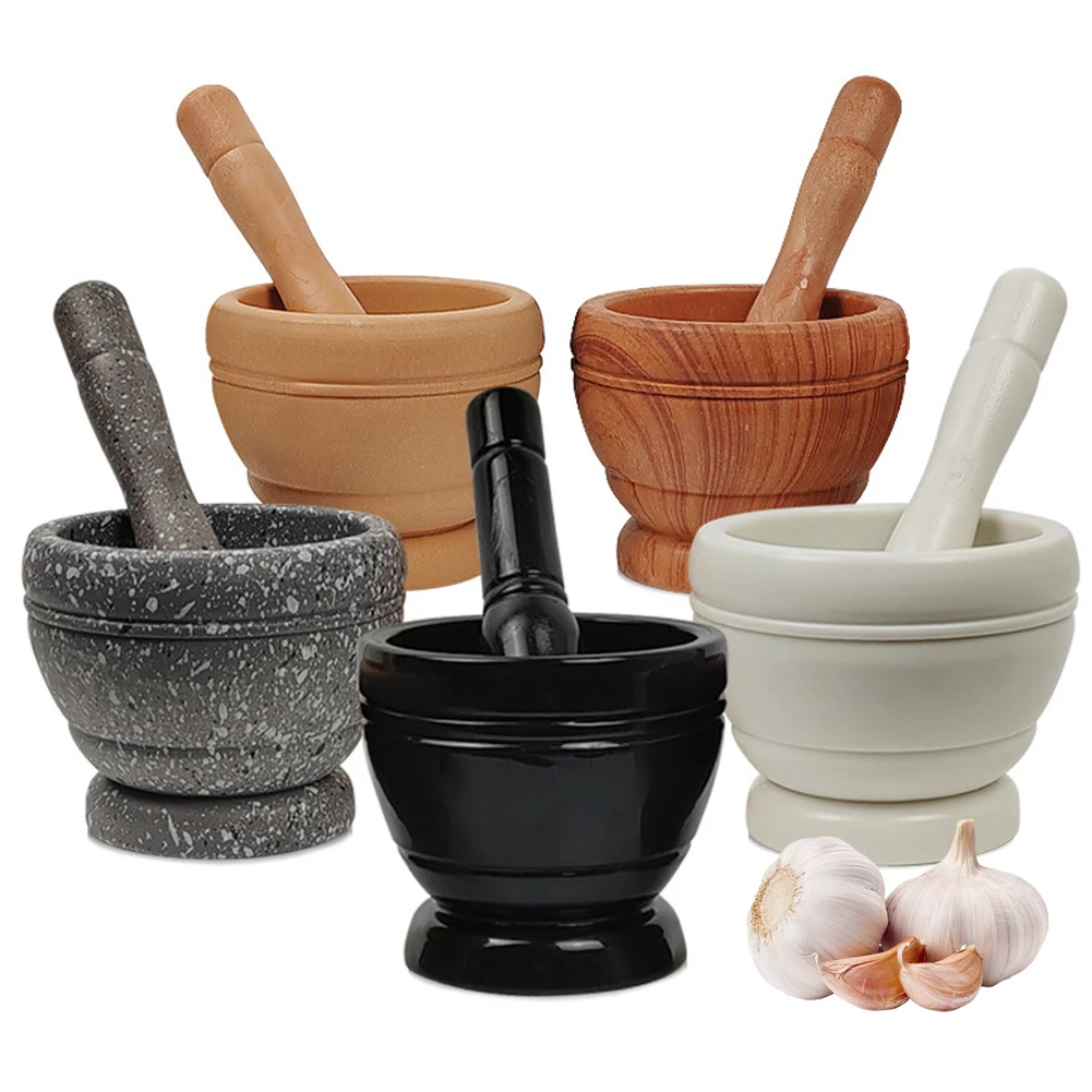 Mortero de piedra de ajo para el hogar, trituradora de prensado, maceta Manual de medicina, Jujube