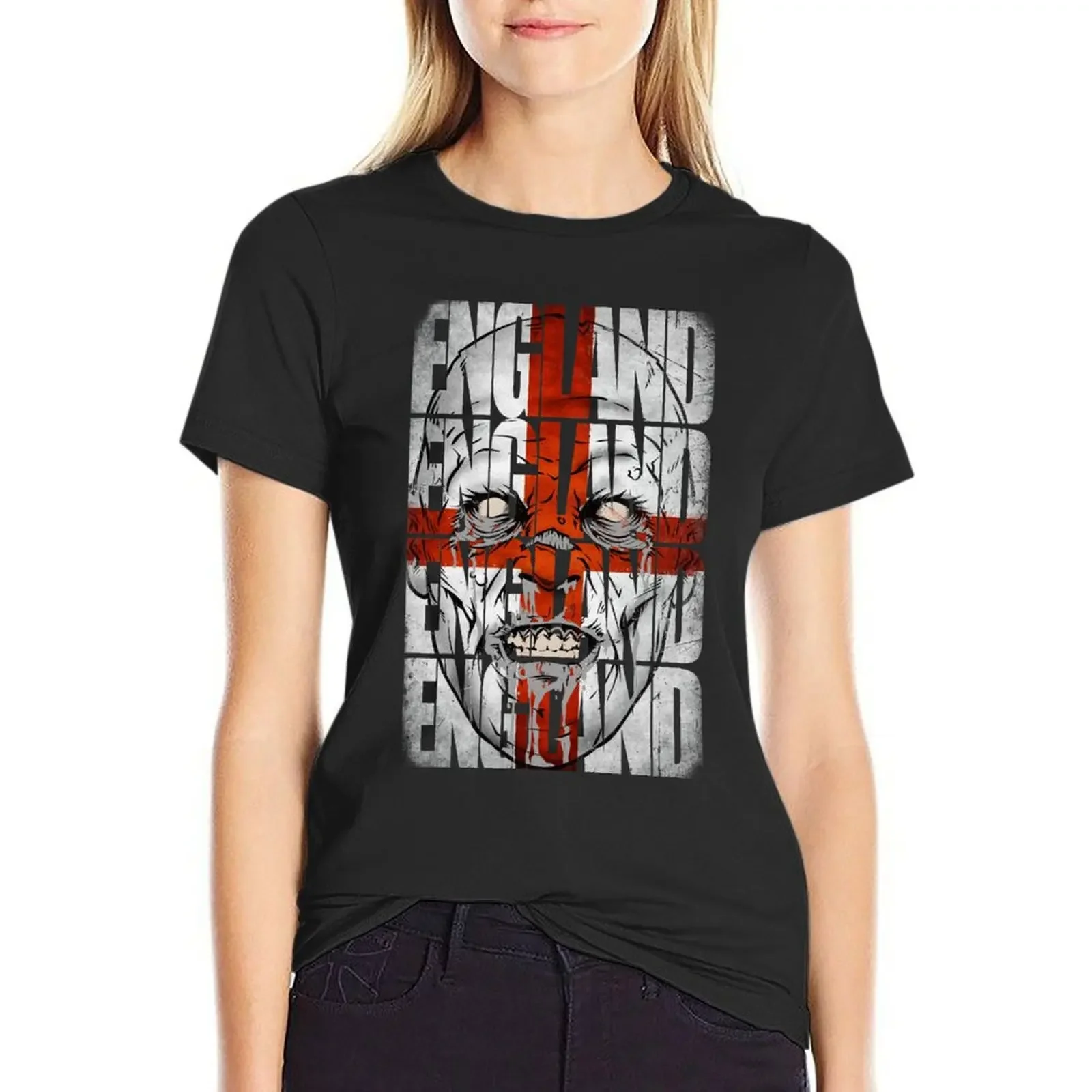 Zombie England T-Shirt summer top cute tops Women clothing