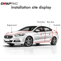 5M Car Door Edge Sealing Strip Transparent PVC Scratch Protector Strip Anti-collision Stickers Door Anti-scratch Car Accessories 3