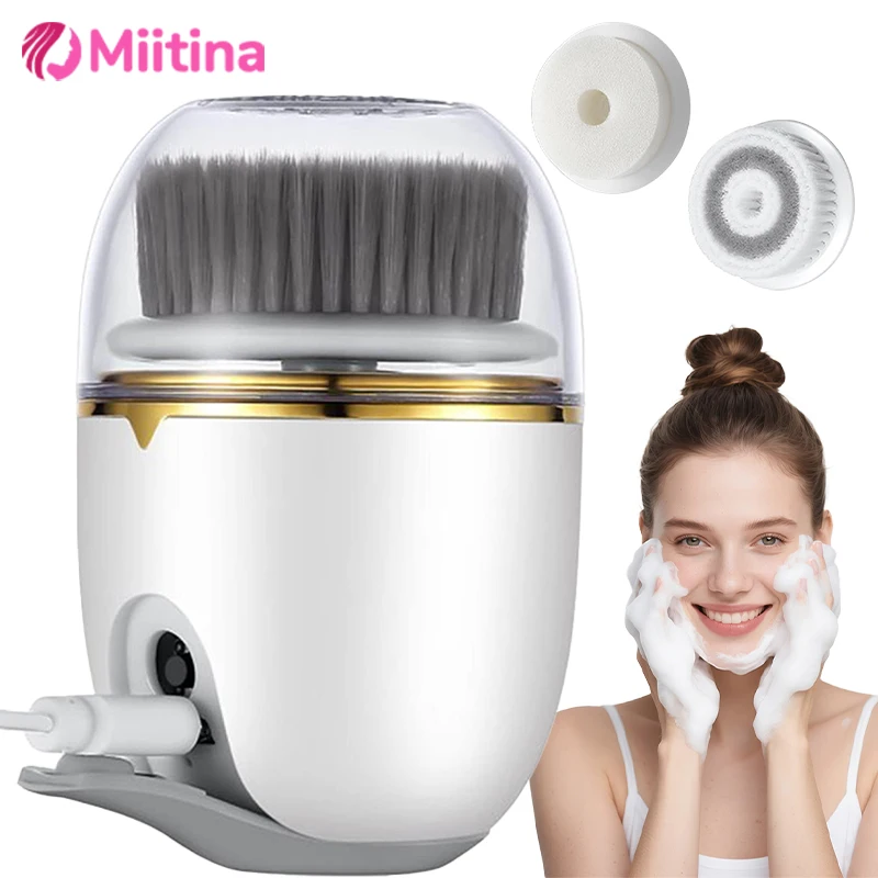 

3 in 1 Facial Cleanser Pore Cleanser Face Massager Skin Care Beauty Pore Cleaner Blackhead Remover Deep Electric Cleansing Brush