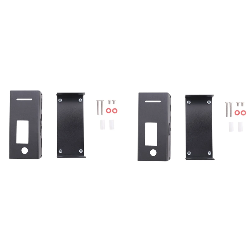 2X Aluminium behuizing voor MMDVM Hotspot Uitbreiding Rainsun Board Radiostation Wifi Voice Modem Raspberry Pi W Zwart