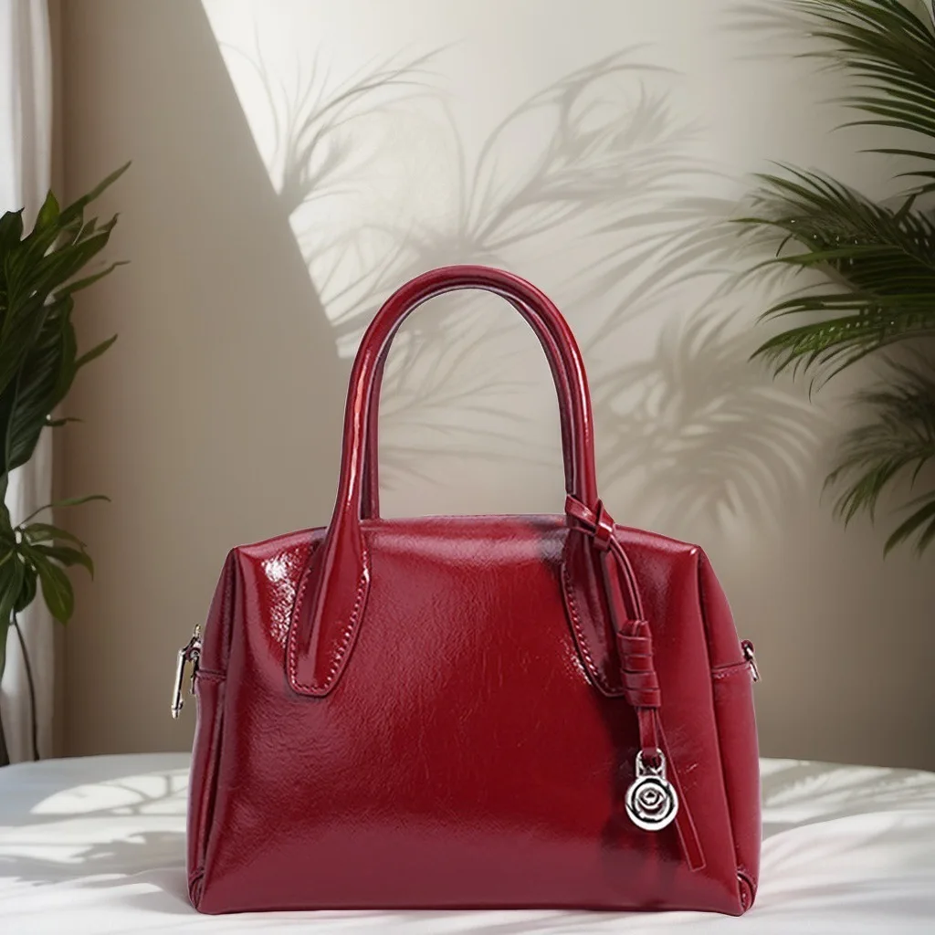 

Women Genuine Leather Shoulder Bag Female Handbag Totes High Capacity Commuter Bag Daybag Crossbody Bag Purse