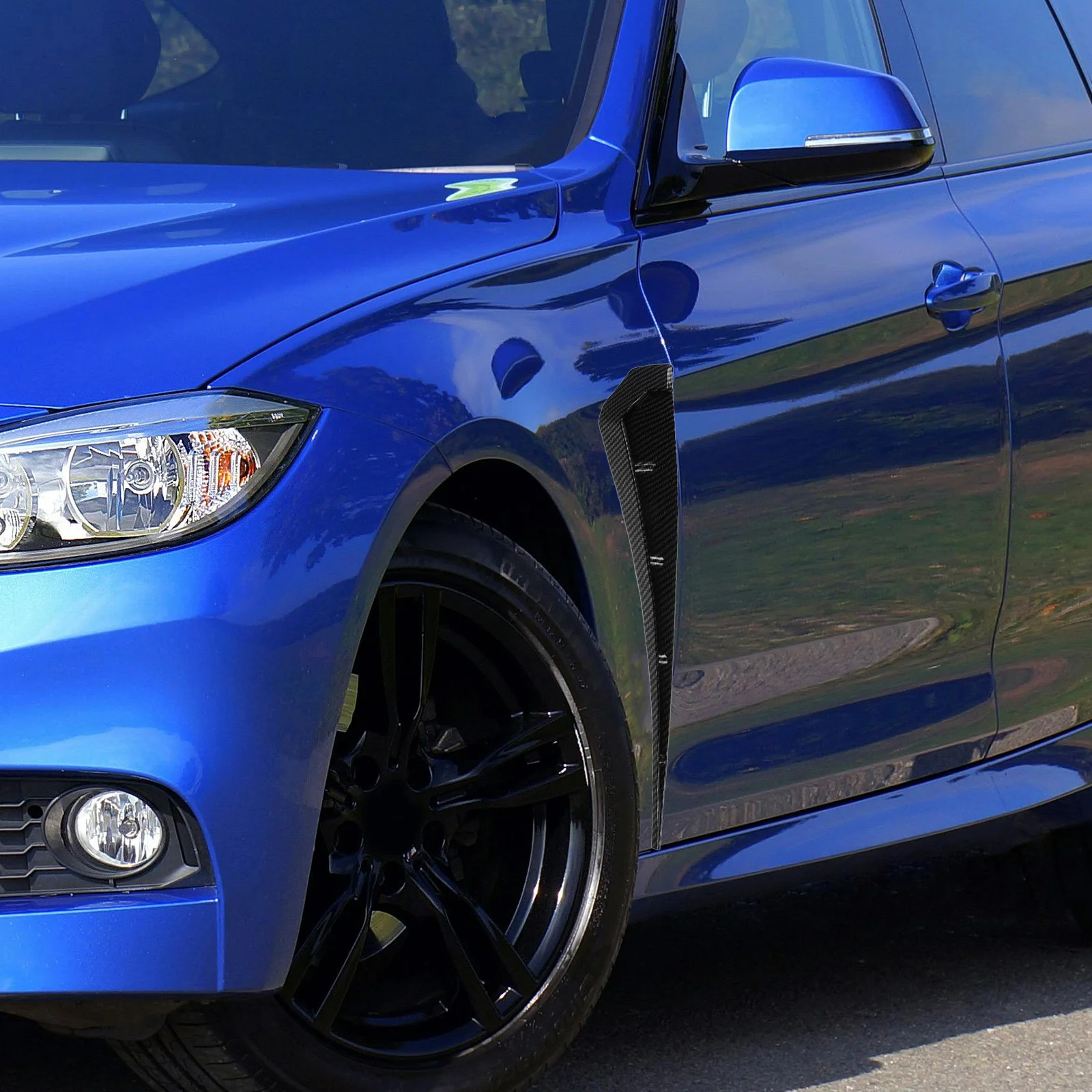 

1Pair Car Side Vent Trim Replacement Realistic Vehicle Exterior Accessories Side Air Flow Vent Cover Decoration