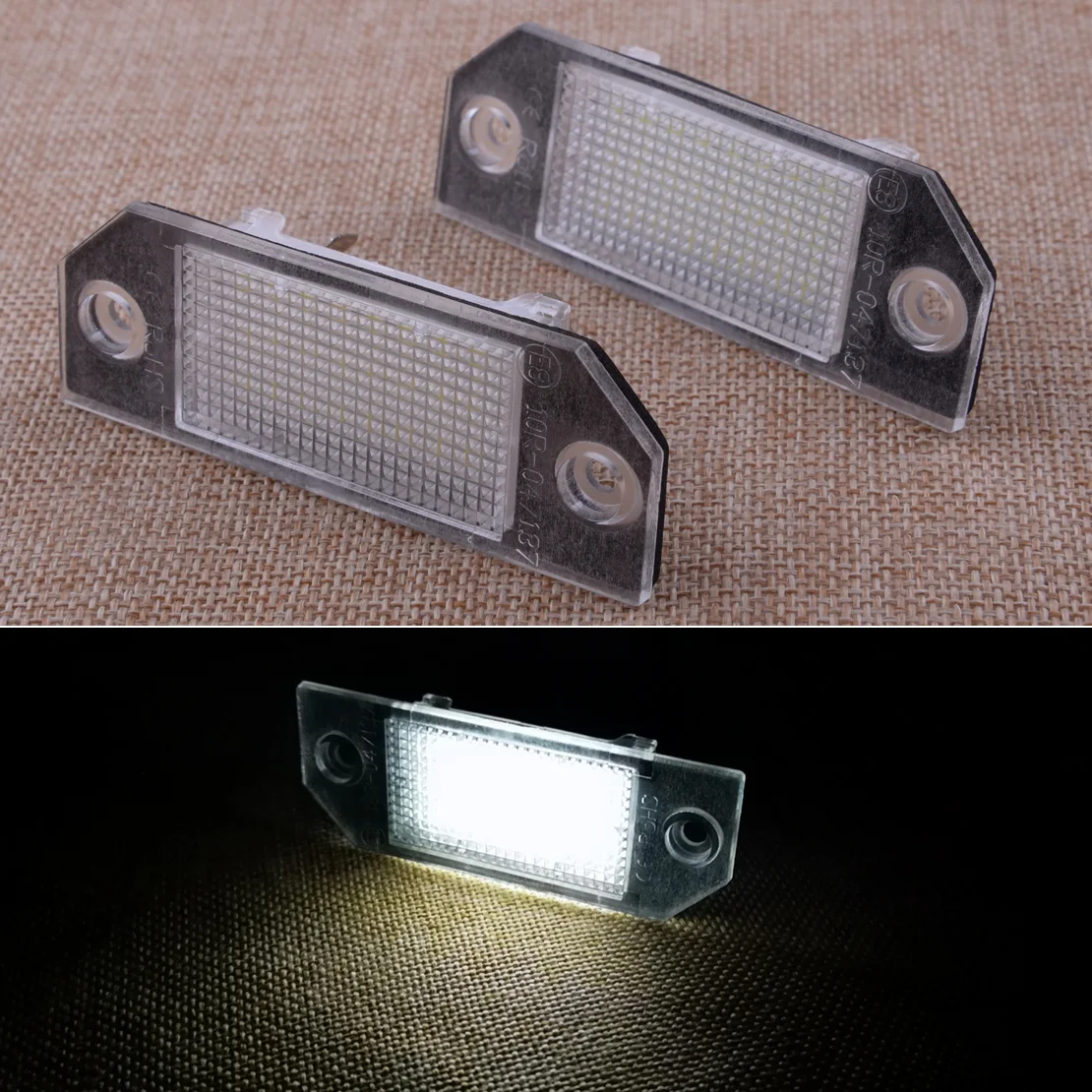 

2pcs License Number Plate Light Lamp Plastic Fit For Focus C-MAX I Focus MK2 2003-2008