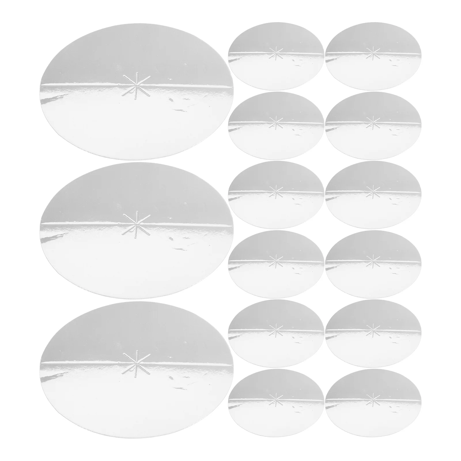 35 Pcs Tray Temple Drip Protective Disc Protector Tapered Holders Protectors Discs Decorate Supply Collector Desk