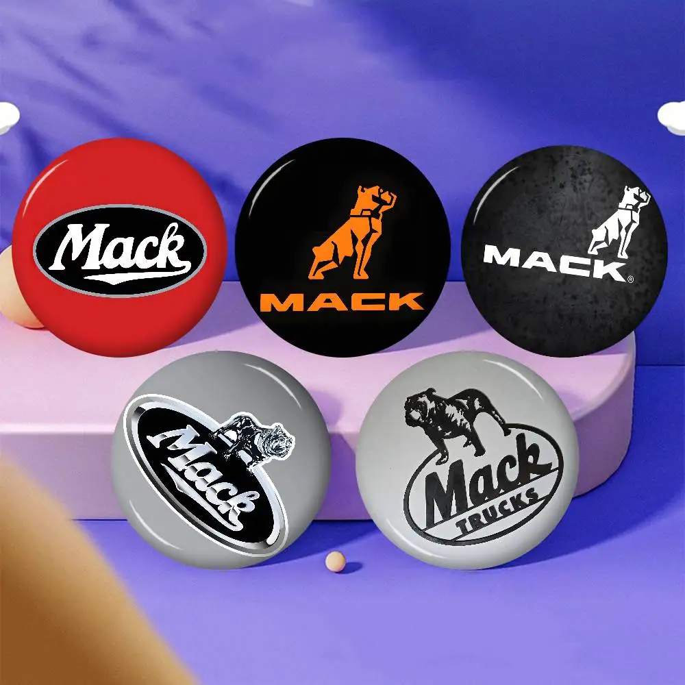 Truck Brand M-Mack T-Trucks New  Brooches Soft Button Pin Funny Silly Gnarpy on A Skateboard Meme Badge Gamer Collection Gifts