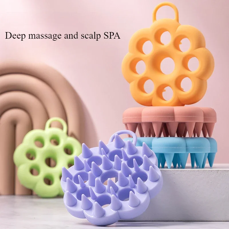 New Silicone Hair Care Tool Wet and Dry Shampoo Comb To Relieve Fatigue Massage Brush Pet Hair Care Tool