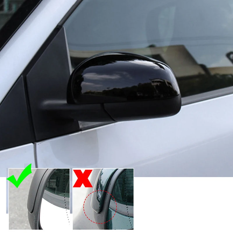 Car Interior Exterior Decoration Protective Cover ABS Black Sticker For Mercedes Smart Fortwo Forfour 453 Modified Accessories