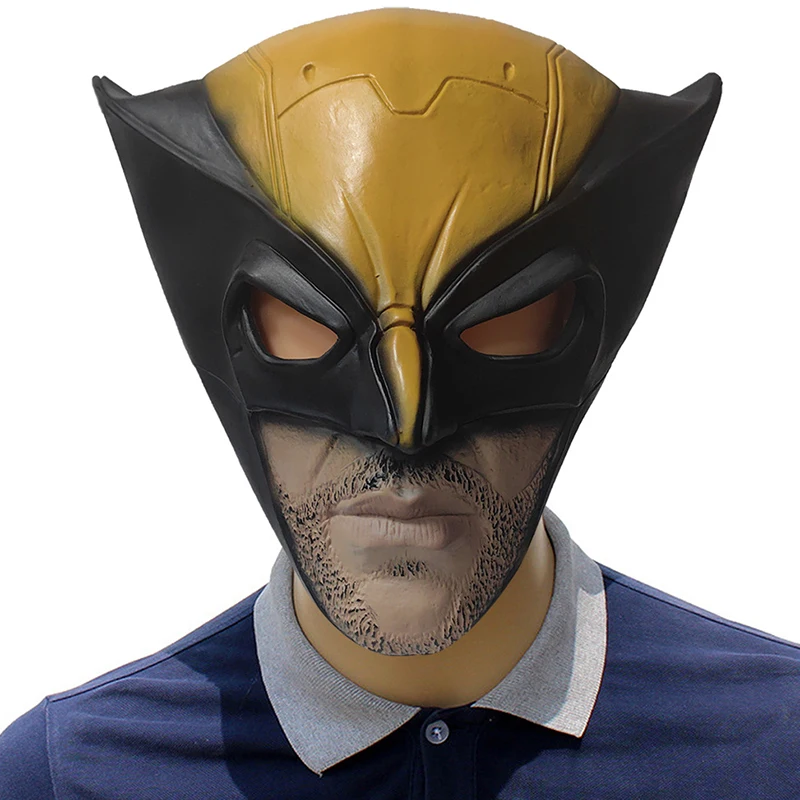 

Superhero Wolverine Logan Cosplay Mask Latex Head Adults Headgear Movie James Howlett Cos Halloween Party Costume Masks Prop