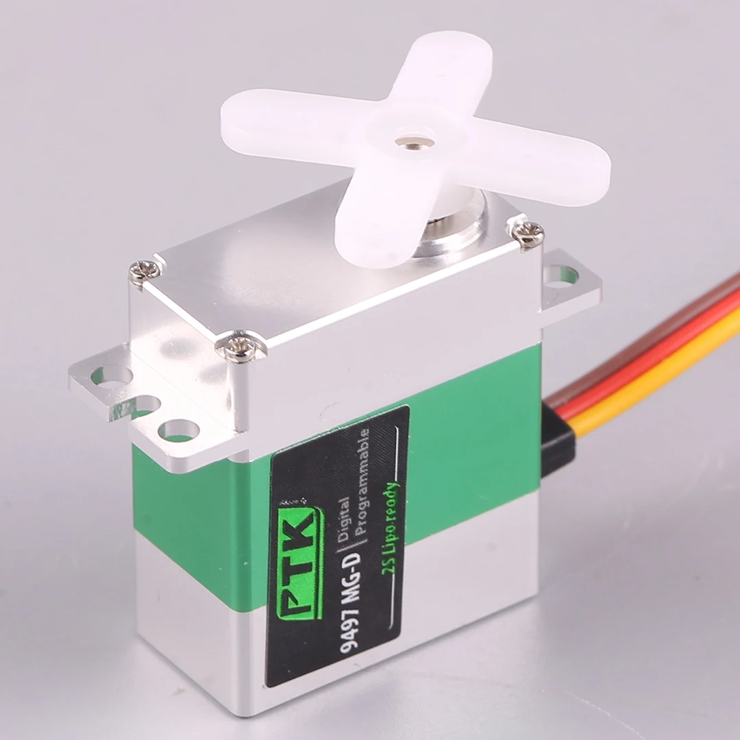 PTK 9497 MG-D 20g Servo digitale Metal Gear programmabile 2S Lipo Ready per modello aereo per auto RC elicottero RC - Servo dimensioni