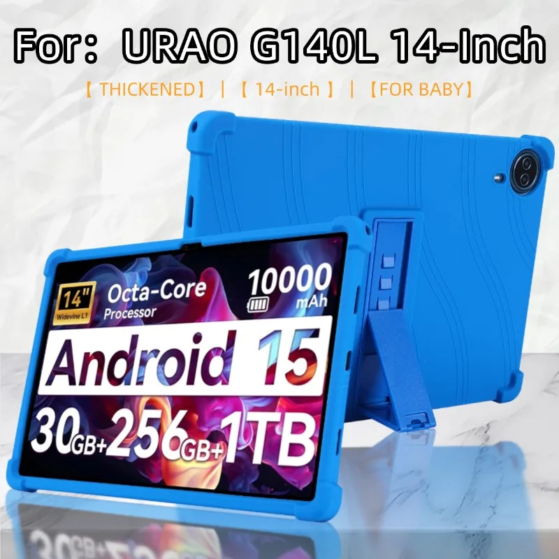 

Kids Friendly Case For URAO 140L 14.1 inch 2025 Shockproof Tablet Cover for URAO 140L 14.1" Silicon Stand Protective Shell