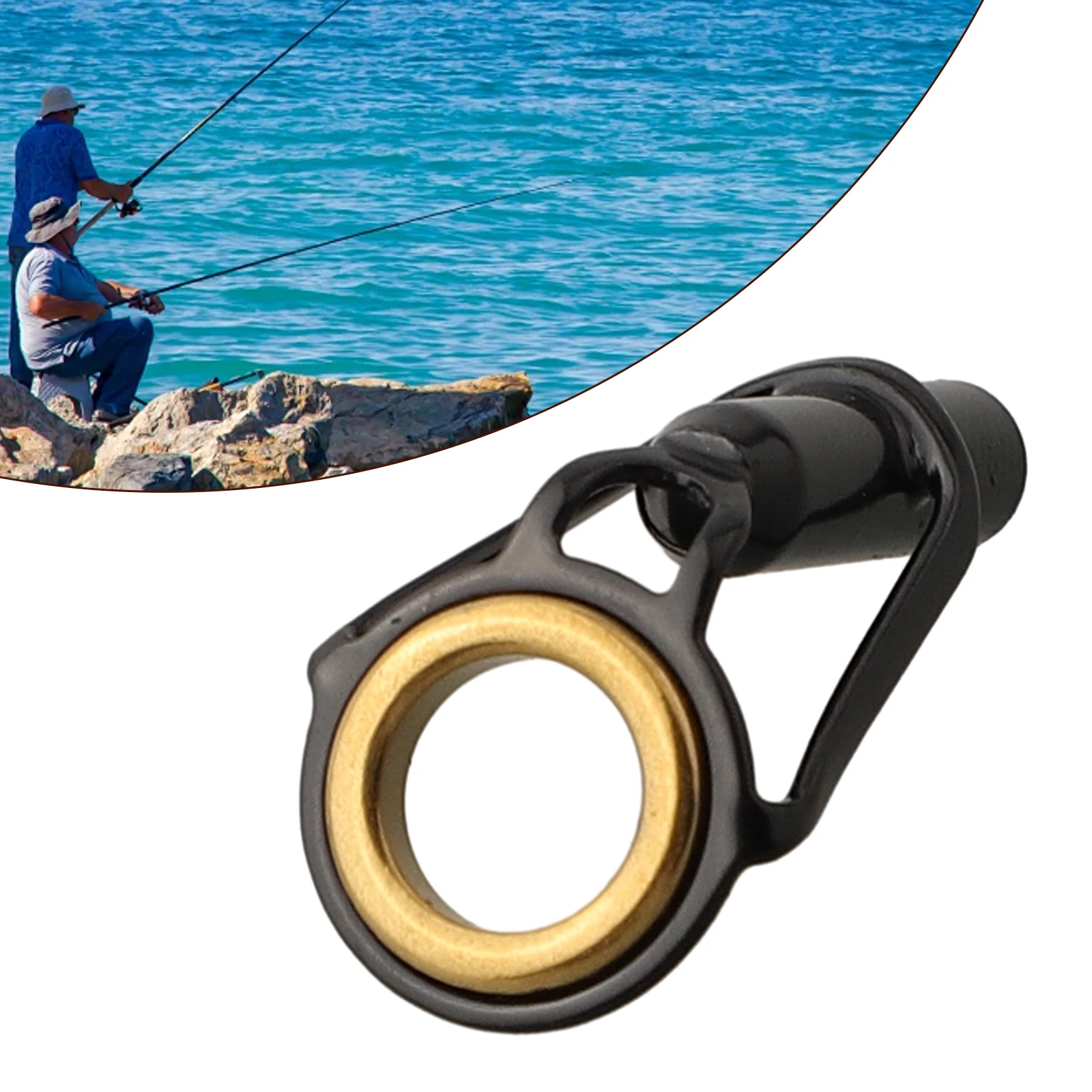 

1pc Stainless Steel Fishing Rod Tip Guide Ring Eye Guide With Ring Repair Kit Outdoor Fishing Tools