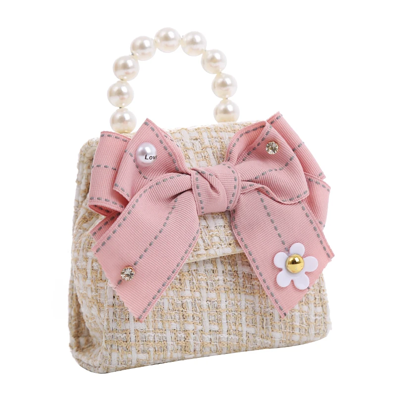 Estilo coreano meninas princesa bowknot mensageiro saco bonito crianças moda crossbody sacos para meninas moeda carteira festa de bebê bolsa presente