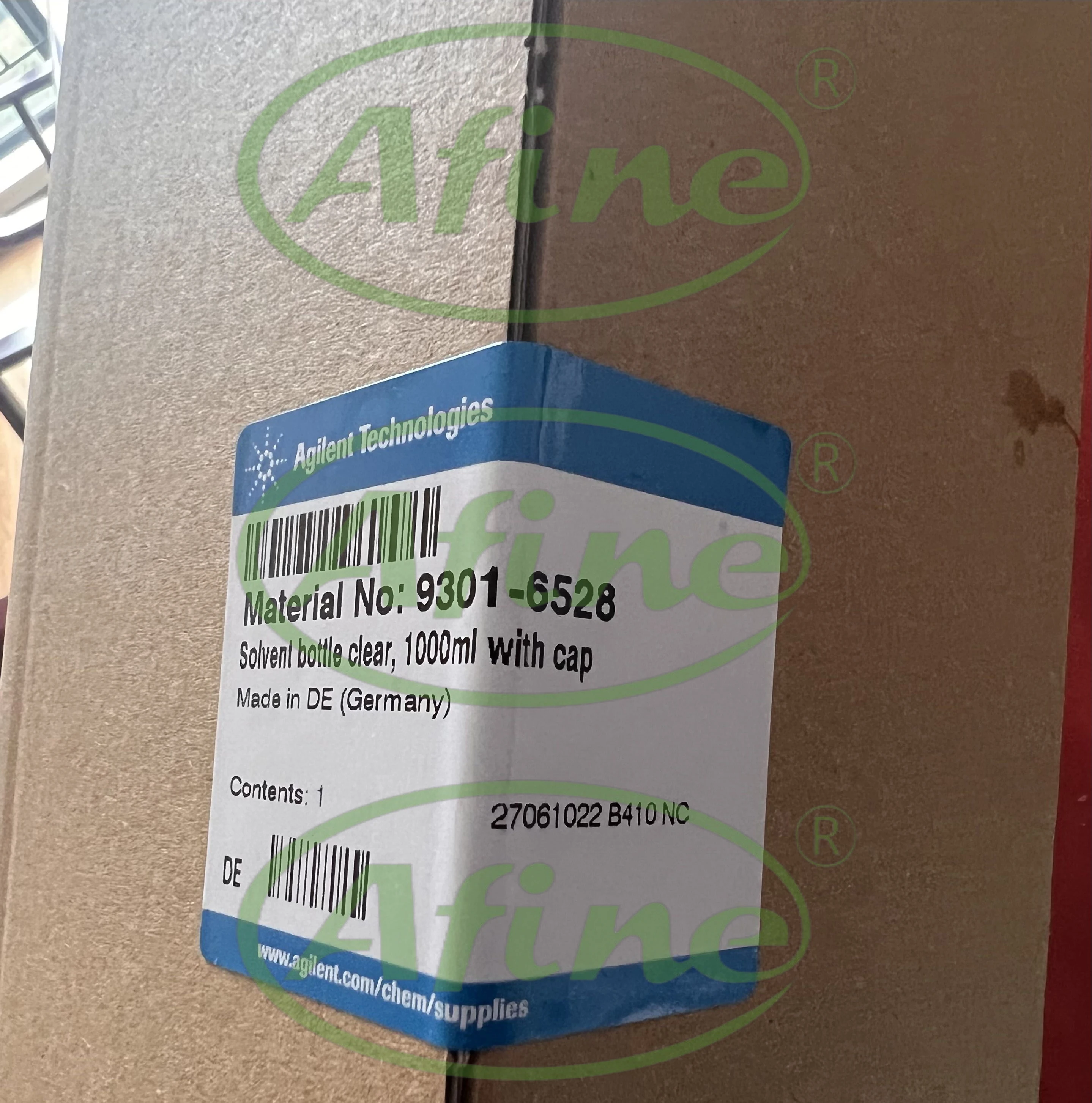 AFINE Agilent Solvent Bottles Waste Cans for HPLC,9301-6528 Infinity Lab, clear, 1000 mL cap