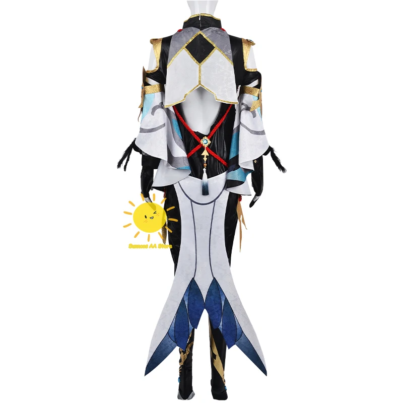 Genshin Impact Shenhe Cosplay Kostuums Shenhe Chinese Stijl Kleding Uniform Pruik Anime Spel Halloween Kostuums Voor Vrouwen Meisjes