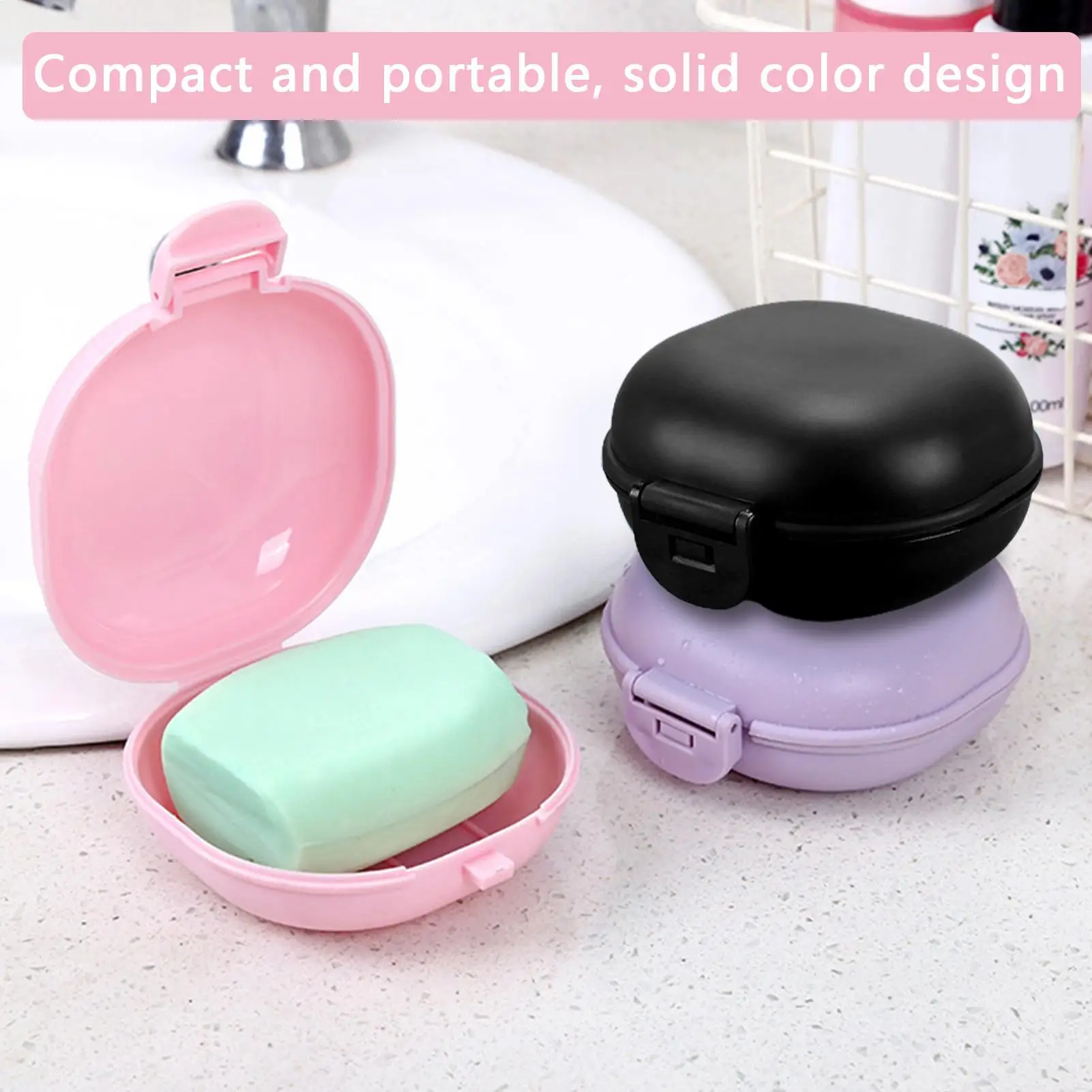 

Shampoo Bar Holder Case with Lid Bath Bar Dish Travel Bath Bar Container Durable Bathroom Soap Tray for Travel Camping