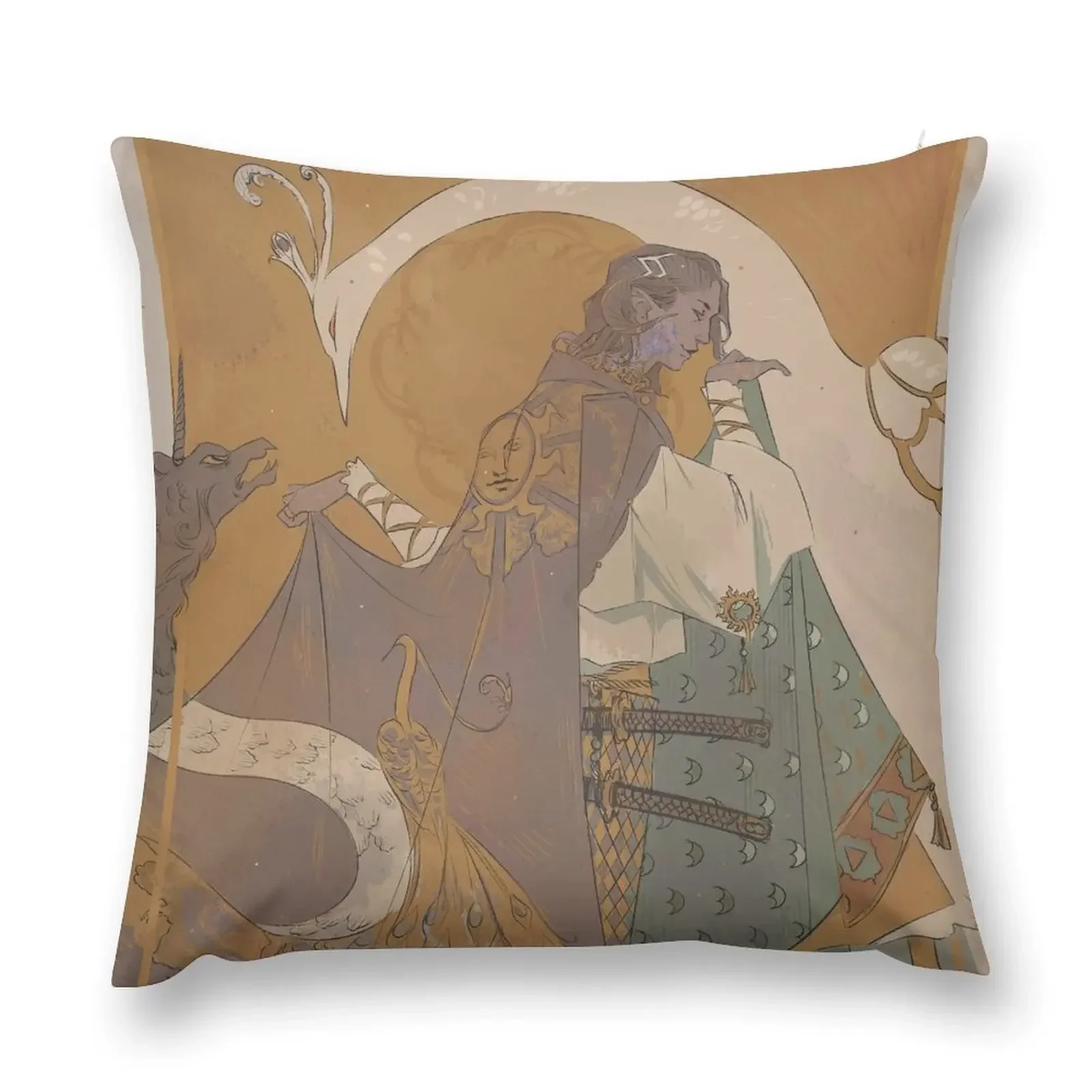 Mollymauk 02 Throw Pillow luxury throw pillow covers Cushions For Children Decorative Sofa Cushion pillow