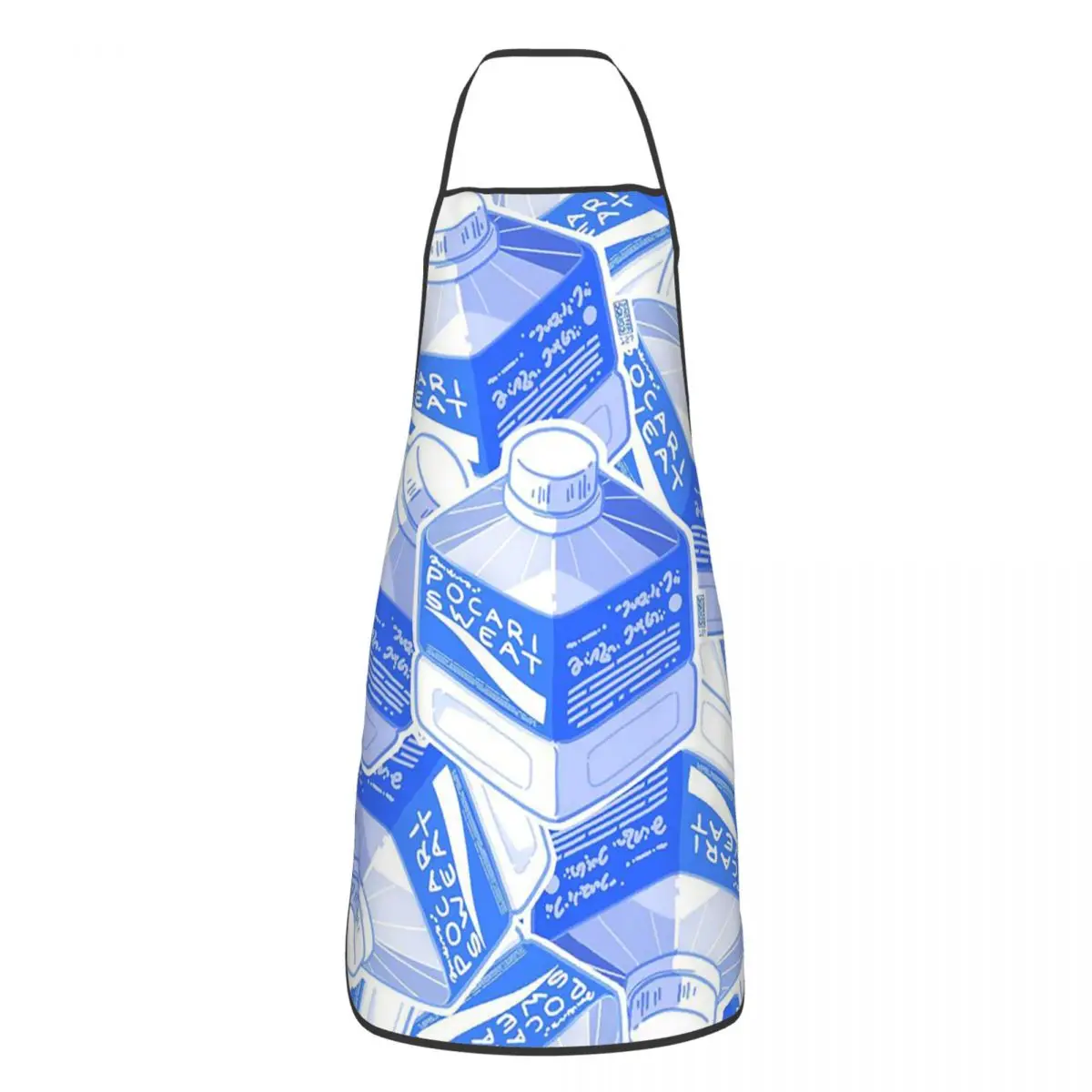 Pocari Sweat Apron Chef Cuisine Tablier Waterproof Bib Kitchen Cleaning Pinafore for Women Men Gardening
