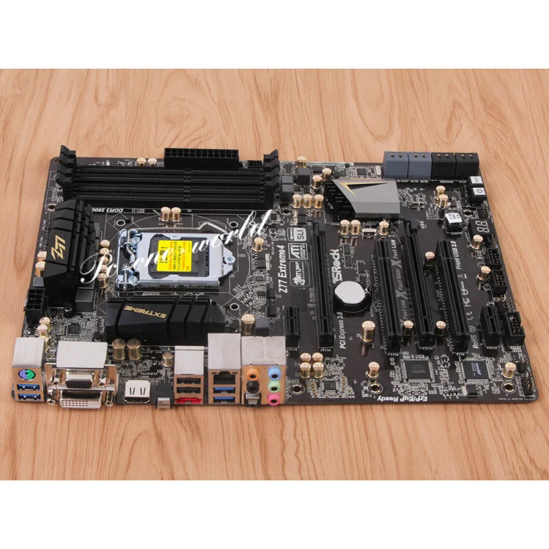 Материнская плата для ASRock Z77 Extreme 4, разъем 1155 DDR3, Intel Z77, 100% рабочая