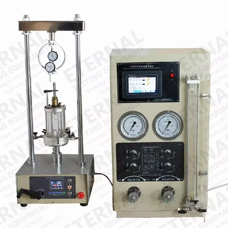 60kN Triaxial Testing Apparatus Soil Triaxial System