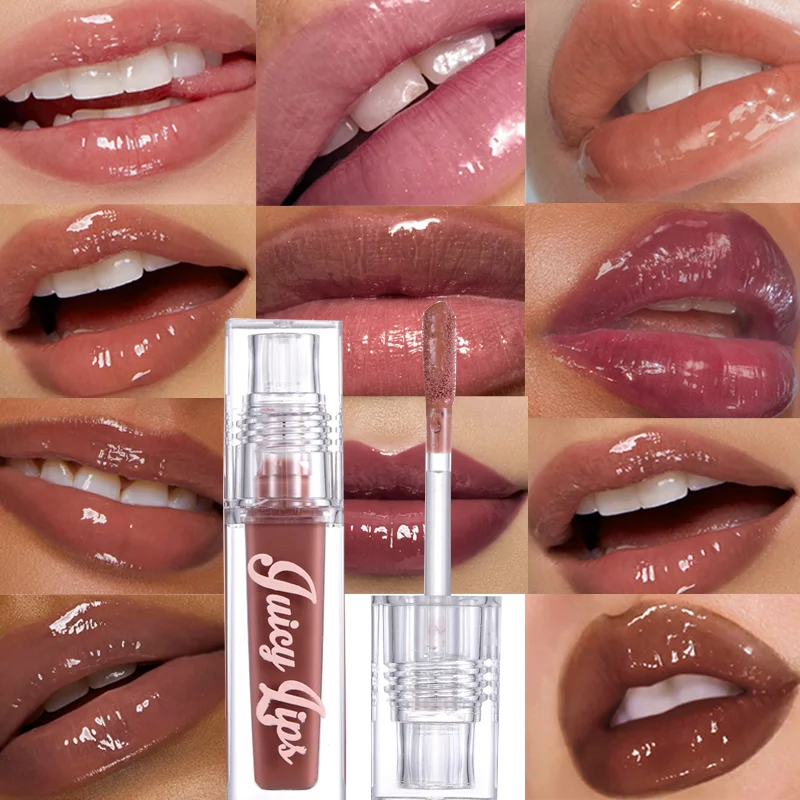 Hydrating Crystal Lip Oil - Plumping & Moisturizing Gloss พร้อมเฉดสีสําหรับทุกสภาพผิว