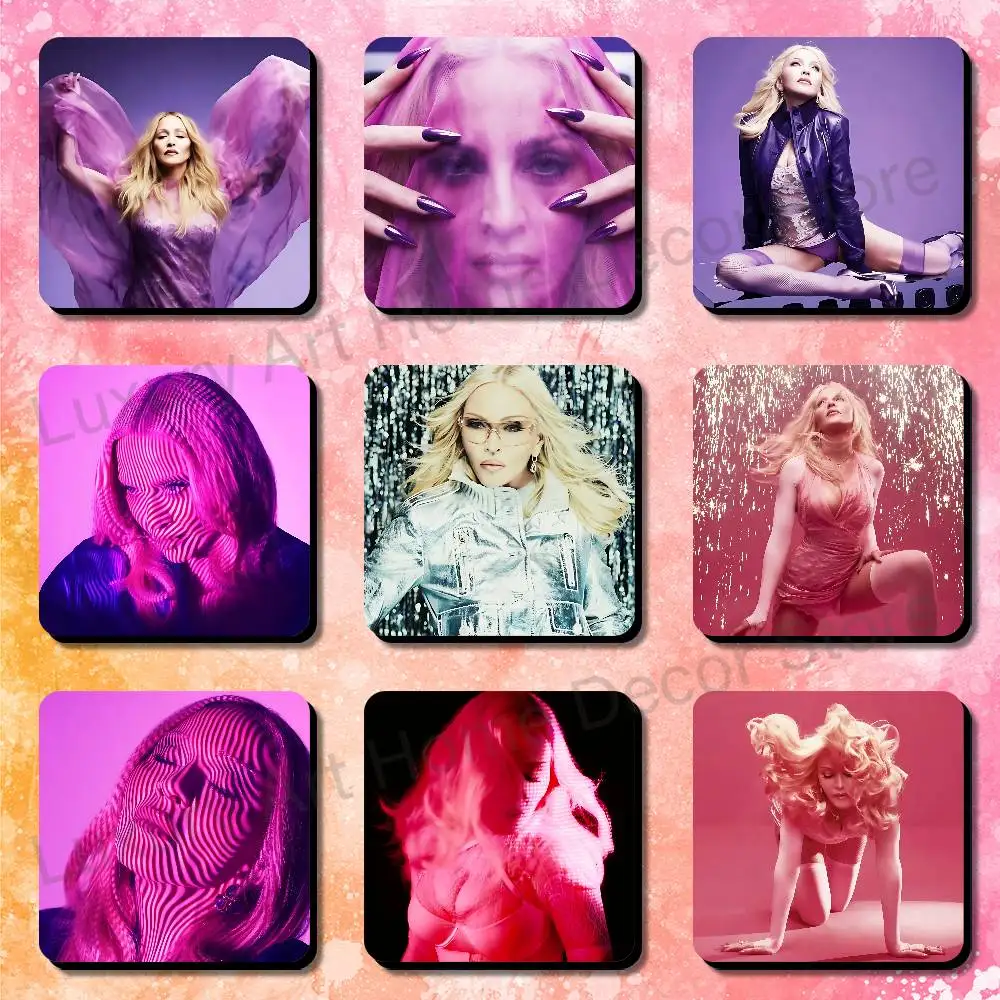 M-Madonnas-S Confessions II Portable Fridge Magnet 75x75mm Travel Souvenir Collectibles Kitchen Organizer IP merchandise