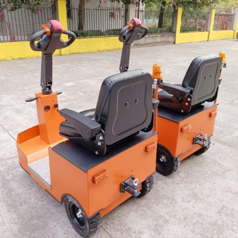 Seated trailer tractor Practical drive electric tricycle tractor Standing 3 ton walking mode electric tractor